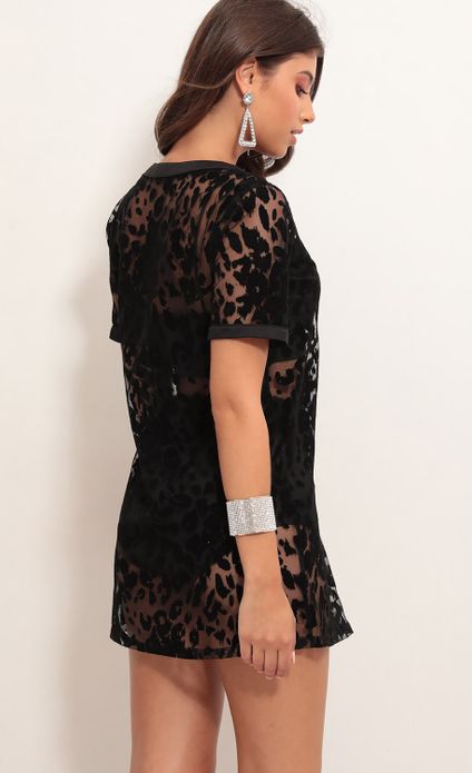 Party dresses > Black Velvet Leopard Three Piece Set