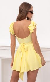 Picture thumb Linnett Ruffle Sleeve Dress in Yellow. Source: https://media.lucyinthesky.com/data/Apr21_1/170xAUTO/1V9A6546.JPG
