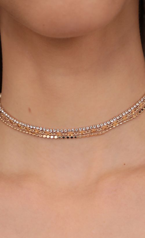 Picture Three Layer Choker Set in Gold. Source: https://media.lucyinthesky.com/data/Apr21_1/500xAUTO/AT2A9391.JPG