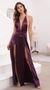 Picture Flashing Lights Maxi Dress in Purple Satin. Source: https://media.lucyinthesky.com/data/Apr21_1/50x90/1V9A1393.JPG