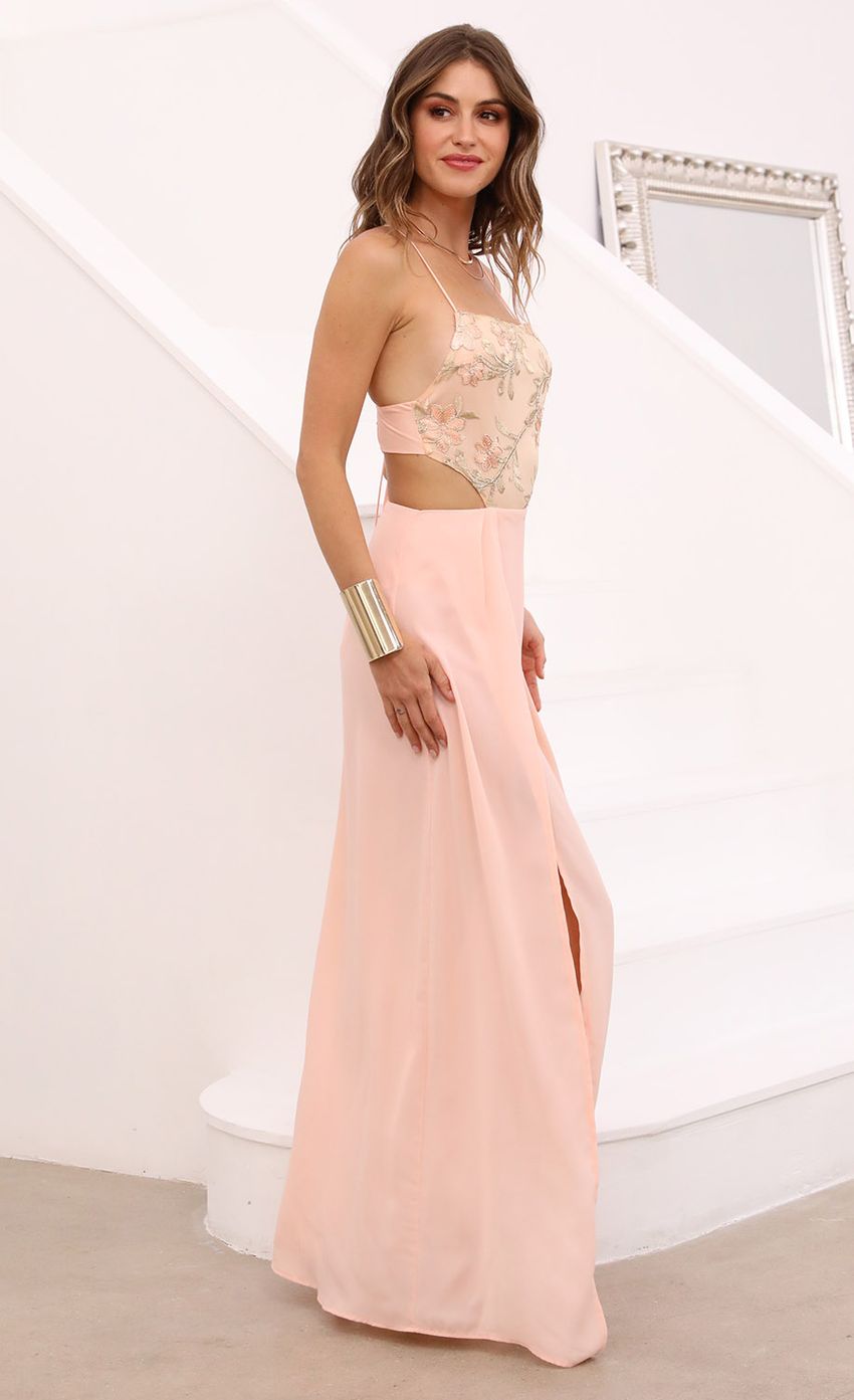 Picture Paris Maxi In Peach. Source: https://media.lucyinthesky.com/data/Apr21_1/850xAUTO/1V9A3955.JPG