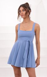 Picture Key West A-line Dress in Palace Blue. Source: https://media.lucyinthesky.com/data/Apr21_2/150xAUTO/1V9A5274.JPG