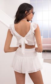 Picture thumb Caris Dotted Chiffon Set in White. Source: https://media.lucyinthesky.com/data/Apr21_2/170xAUTO/1V9A3144.JPG