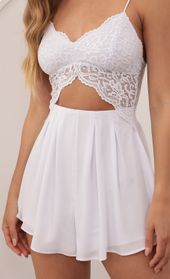 Picture thumb Kelsey Cutout Lace Romper in White. Source: https://media.lucyinthesky.com/data/Apr21_2/170xAUTO/AT2A2231.JPG