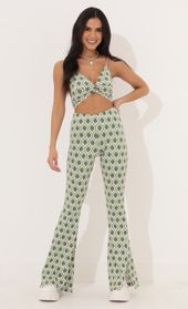 Picture thumb Oaklynn Two Piece Set in Green Geo Print. Source: https://media.lucyinthesky.com/data/Apr22_1/170xAUTO/1V9A35401.JPG