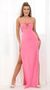 Picture Elora Halter Maxi Dress in Pink Shimmer. Source: https://media.lucyinthesky.com/data/Apr22_1/50x90/1V9A5980.JPG