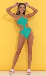 Picture Charlee One-Piece Swimsuit in Green. Source: https://media.lucyinthesky.com/data/Apr22_2/150xAUTO/1V9A39751.JPG