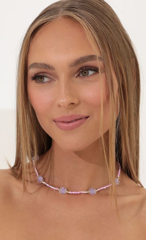 Picture Wish You The Best Necklace in Pink. Source: https://media.lucyinthesky.com/data/Apr22_2/500xAUTO/1V9A0422.JPG