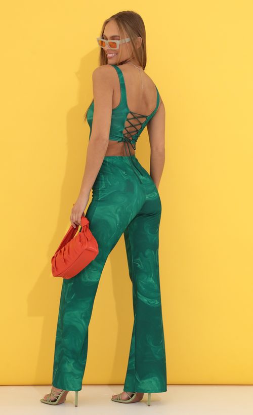 Picture Zenni Two Piece Set in Green Swirl Multi. Source: https://media.lucyinthesky.com/data/Apr22_2/500xAUTO/1V9A4392.JPG