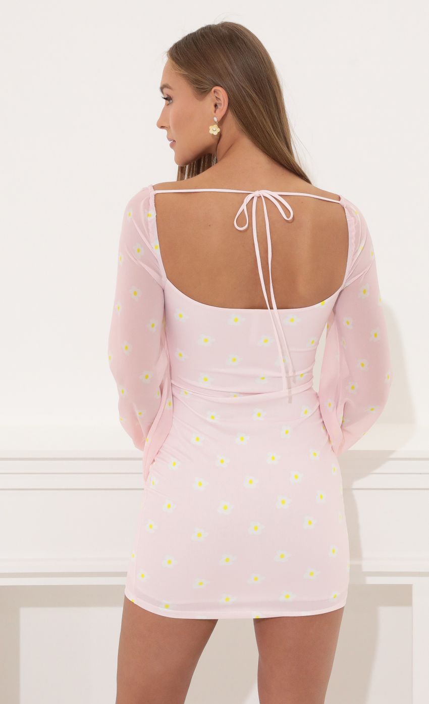 Picture Laurice Long Sleeve Dress in Pink Floral. Source: https://media.lucyinthesky.com/data/Apr22_2/850xAUTO/1V9A1791.JPG