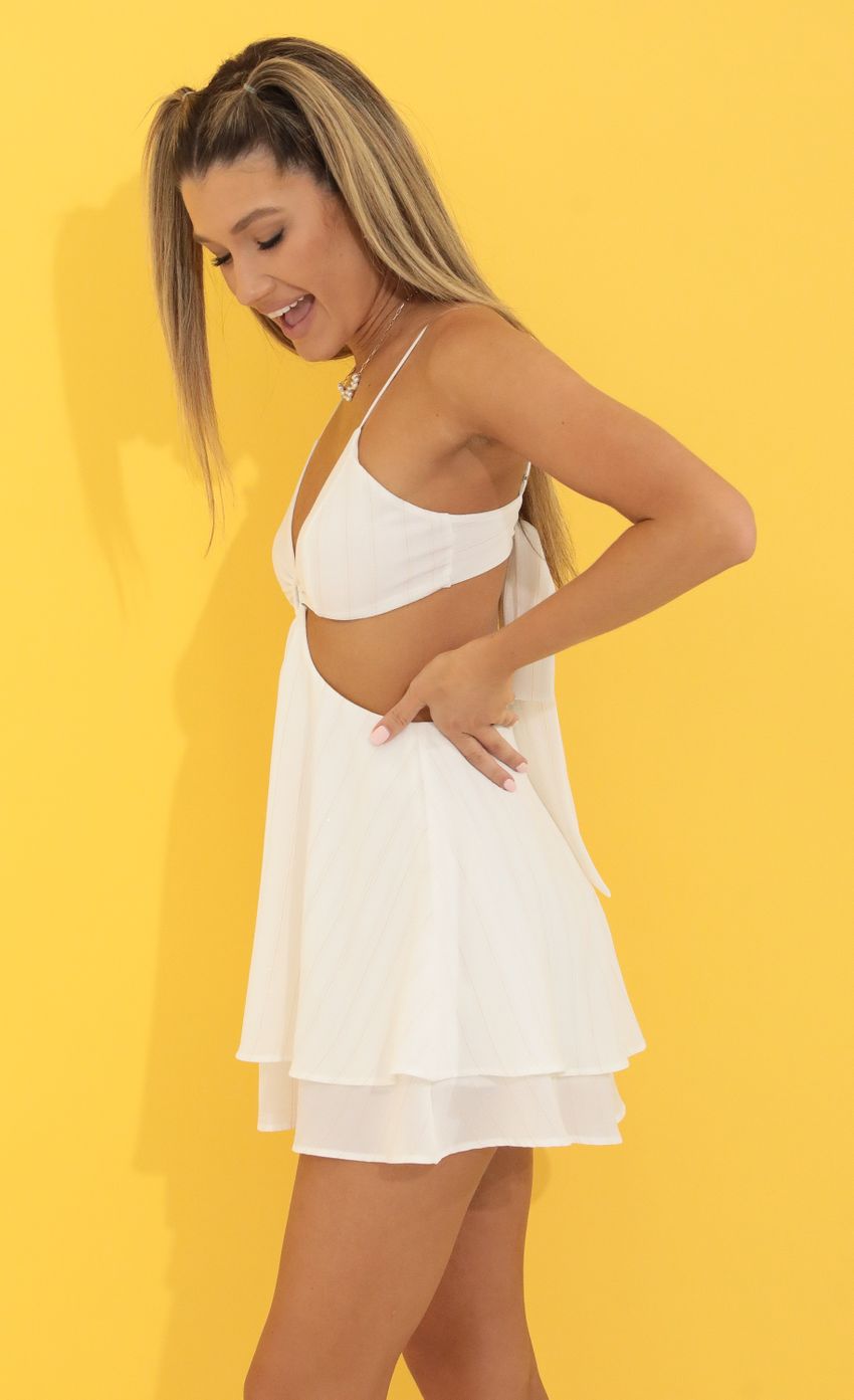 Picture Mina Cutout Dress in White. Source: https://media.lucyinthesky.com/data/Apr22_2/850xAUTO/1V9A8914.JPG
