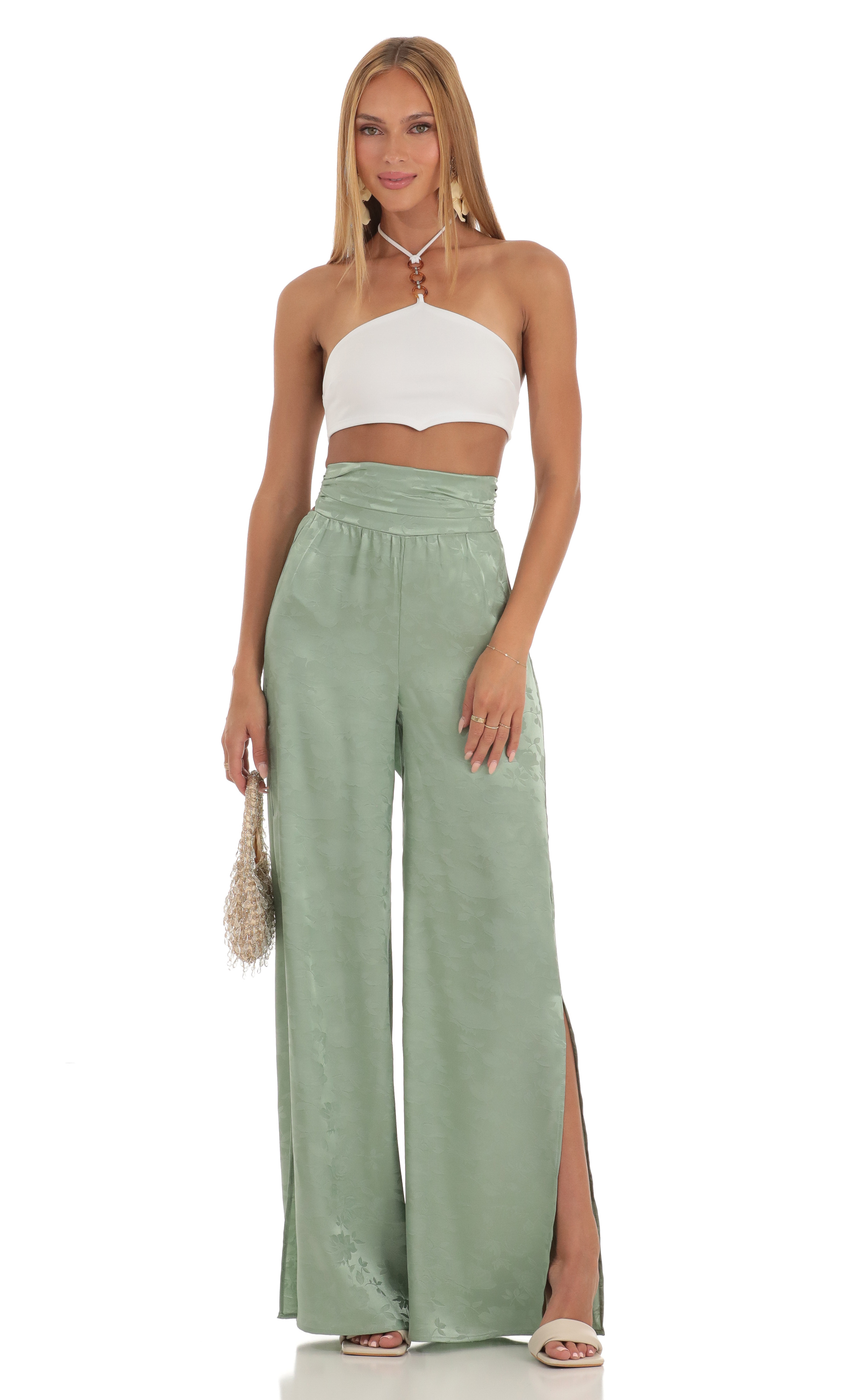 California Two Piece Set in Sage Green