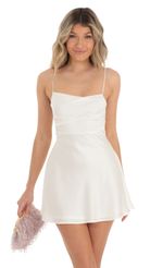 Picture Rowena A-Line Dress in White. Source: https://media.lucyinthesky.com/data/Apr23/150xAUTO/0443f692-3dab-45c2-8ef0-52ec628d1908.jpg