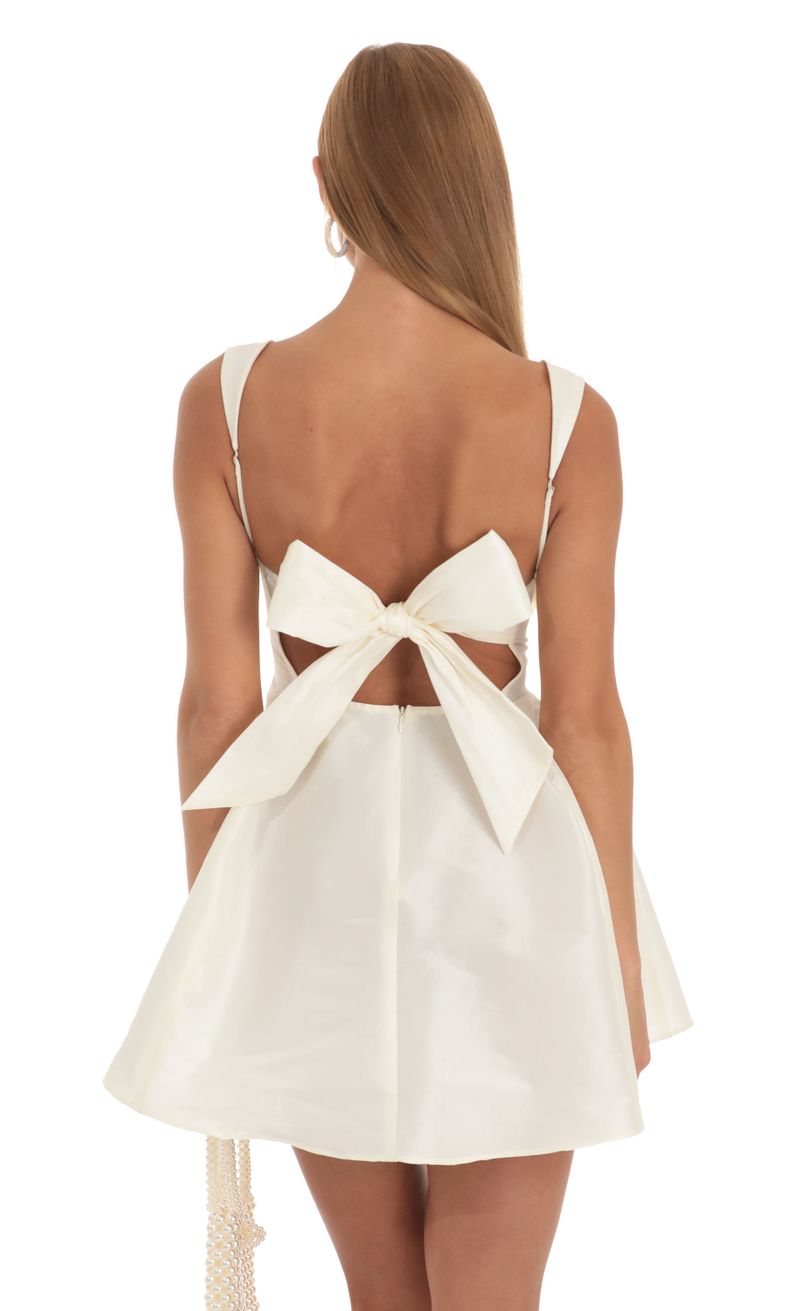 Foxie Fit and Flare Dress in Ivory | LUCY IN THE SKY