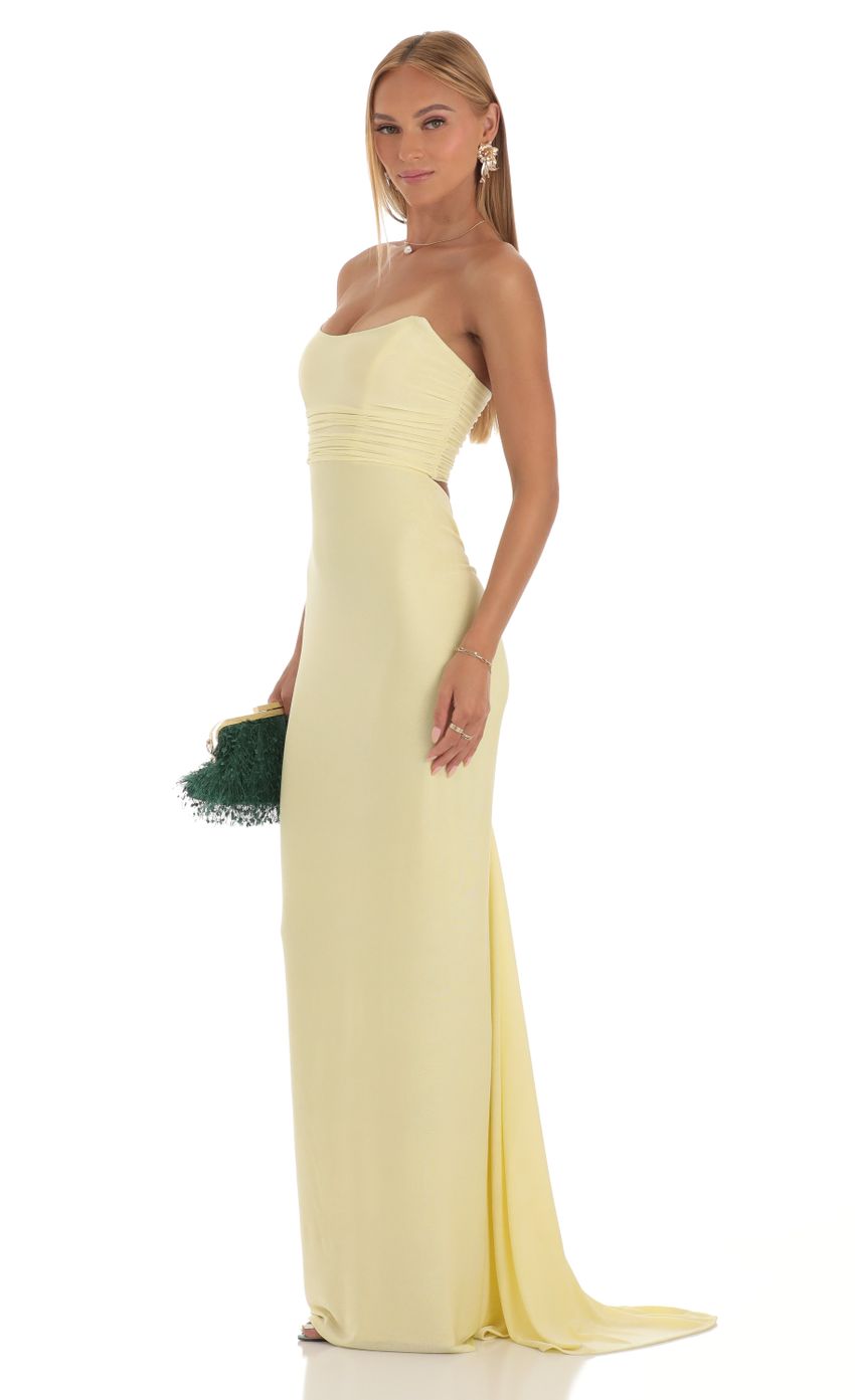 Picture Macey Corset Strapless Dress in Yellow. Source: https://media.lucyinthesky.com/data/Apr23/850xAUTO/1daabe07-6cf3-4d51-9977-c9ce3b255012.jpg