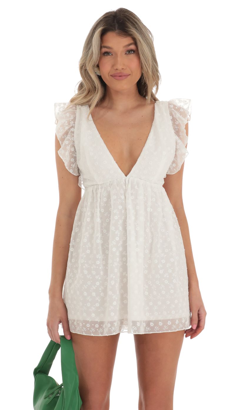 Picture Flor Chiffon Embroidered Baby Doll Dress in White. Source: https://media.lucyinthesky.com/data/Apr23/850xAUTO/2b0d4dc5-0c5a-4f38-bcc4-62a85642d3e0.jpg