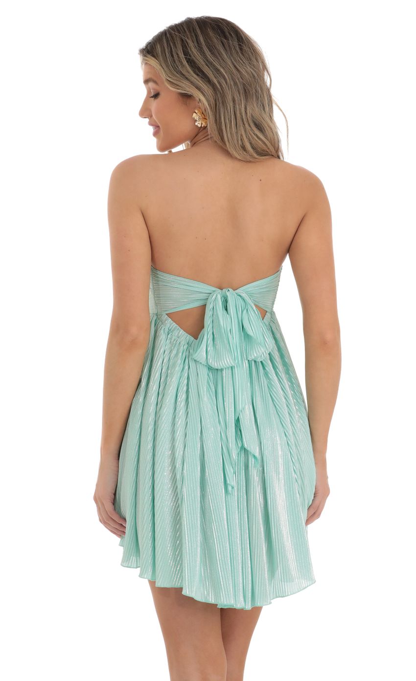 Picture Fran Shimmer Satin Strapless Dress in Aqua. Source: https://media.lucyinthesky.com/data/Apr23/850xAUTO/78228408-460e-40fe-8fbc-1b66fd37c1c4.jpg