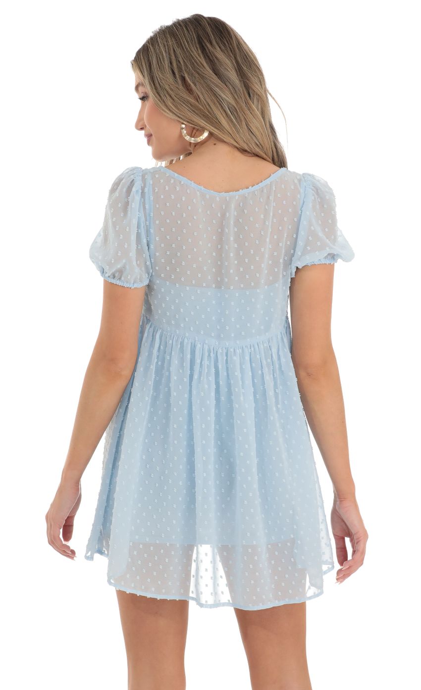 Picture Piera Dotted Lace Two Piece Dress Set in Blue. Source: https://media.lucyinthesky.com/data/Apr23/850xAUTO/99bb77f3-19d0-455a-b264-23177bdb59d7.jpg