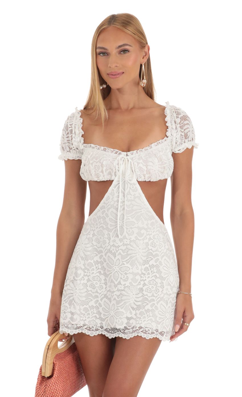 Picture Shadi Lace Cutout Dress in White. Source: https://media.lucyinthesky.com/data/Apr23/850xAUTO/c2bf8276-0d02-4d7c-b1cb-ffa6f2767c38.jpg