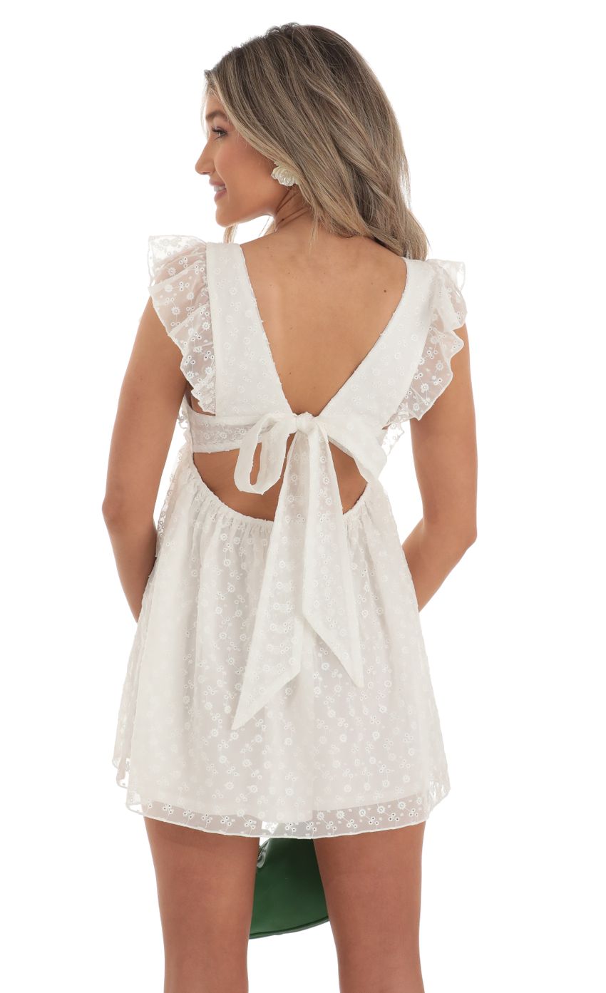Picture Flor Chiffon Embroidered Baby Doll Dress in White. Source: https://media.lucyinthesky.com/data/Apr23/850xAUTO/e06da1c7-c40a-47dc-b4d2-7b1a182653bf.jpg