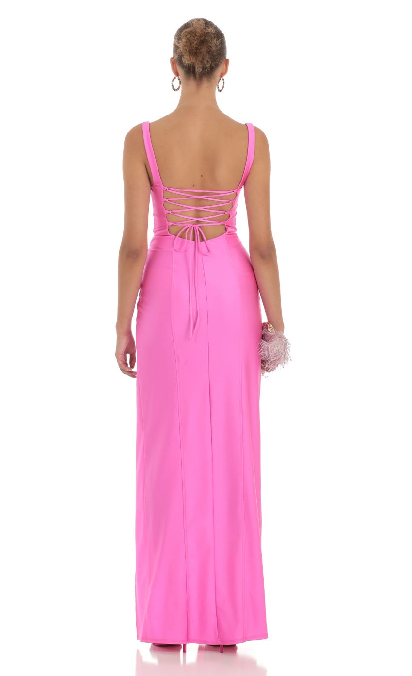 Picture Zaynab Maxi Dress in Hot Pink. Source: https://media.lucyinthesky.com/data/Apr23/850xAUTO/e528d777-bc7f-429a-af4f-7878c861f62c.jpg