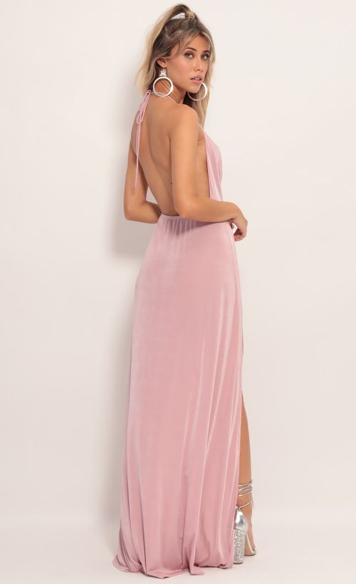 Picture Kaira Cowl Neck Maxi Dress in Mauve. Source: https://media.lucyinthesky.com/data/Aug19_1/500xAUTO/781A8040.JPG