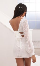 Picture thumb Jasmine One Shoulder Puff Sleeve Set in White Floral. Source: https://media.lucyinthesky.com/data/Aug20_1/170xAUTO/781A9988.JPG