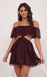 Picture Tallula Mesh Cutout Dress in Burgandy. Source: https://media.lucyinthesky.com/data/Aug21_1/150xAUTO/1V9A1851.JPG