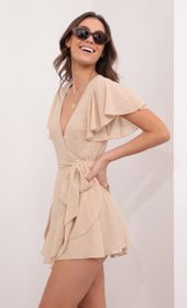 Picture thumb Eliza Wrap Dress in Tan. Source: https://media.lucyinthesky.com/data/Aug21_1/170xAUTO/1V9A1111.JPG