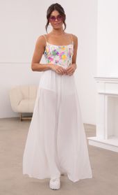 Picture thumb Millie Multicolor Sequin Jumpsuit in White. Source: https://media.lucyinthesky.com/data/Aug21_1/170xAUTO/1V9A6221.JPG