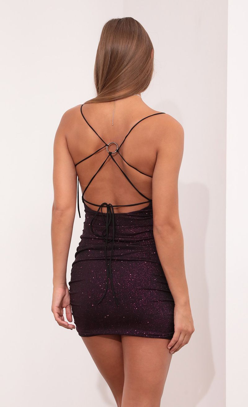 Picture Arya Bodycon Dress in Purple Shimmer. Source: https://media.lucyinthesky.com/data/Aug21_1/800xAUTO/1V9A8902.JPG