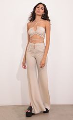 Picture Dylan Suede Pant Set in Beige. Source: https://media.lucyinthesky.com/data/Aug21_2/150xAUTO/1V9A1695.JPG