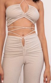 Picture thumb Dylan Suede Pant Set in Beige. Source: https://media.lucyinthesky.com/data/Aug21_2/170xAUTO/1V9A1761.JPG