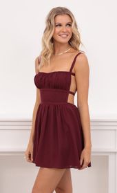 Picture thumb Sawyer Fit and Flare Dress in Burgundy. Source: https://media.lucyinthesky.com/data/Aug21_2/170xAUTO/1V9A1998.JPG