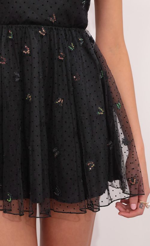 Picture Jacqueline Butterfly Mesh Dress in Black. Source: https://media.lucyinthesky.com/data/Aug21_2/500xAUTO/1V9A2224.JPG