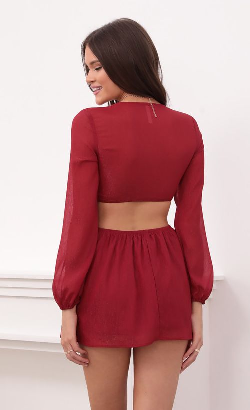 Picture River Cutout Dress in Burgundy. Source: https://media.lucyinthesky.com/data/Aug21_2/500xAUTO/1V9A7755.JPG