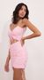 Picture Harlee Ruched Cutout Dress in Pink. Source: https://media.lucyinthesky.com/data/Aug21_2/50x90/1V9A3098.JPG