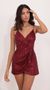 Picture Avalynn Mini Sequin Dress in Burgundy. Source: https://media.lucyinthesky.com/data/Aug21_2/50x90/1V9A5333.JPG