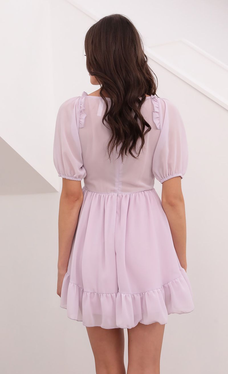 Picture Samantha Keyhole Cutout Dress in Lilac. Source: https://media.lucyinthesky.com/data/Aug21_2/800xAUTO/1V9A1516.JPG