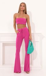 Picture Kimmy Two Piece Pant Set in Pink. Source: https://media.lucyinthesky.com/data/Aug22/150xAUTO/7ff54b43-0065-412c-8097-850d75916e10.jpg