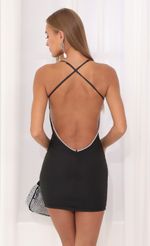 Picture Sallie Mesh Rhinestone Open Back Dress in Pink. Source: https://media.lucyinthesky.com/data/Aug22/150xAUTO/d2a0c335-2c19-412f-b0fb-78d5f9b91bde.jpg