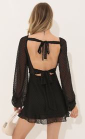 Picture thumb Cintia Dotted Chiffon Dress in Black . Source: https://media.lucyinthesky.com/data/Aug22/170xAUTO/5ccc522a-bbeb-4f20-8a3b-4396c8add8b7.jpg