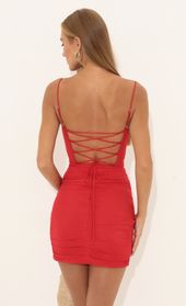 Picture thumb Augusta Mesh Corset Dress in Red. Source: https://media.lucyinthesky.com/data/Aug22/170xAUTO/92c5a6ae-9f6d-4cb7-9381-ba3f94daa43c.jpg