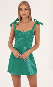 Picture thumb Neila Floral Jacquard Dress in Green. Source: https://media.lucyinthesky.com/data/Aug22/170xAUTO/cde12d69-95af-4b32-ae4a-fe35e6f245df.jpg
