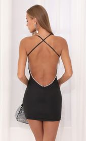 Picture thumb Sallie Mesh Rhinestone Open Back Dress in Black. Source: https://media.lucyinthesky.com/data/Aug22/170xAUTO/d2a0c335-2c19-412f-b0fb-78d5f9b91bde.jpg