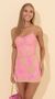 Picture Raelynn Shimmer Swirl Bodycon Dress in Pink. Source: https://media.lucyinthesky.com/data/Aug22/50x90/634fb59f-079c-43de-a78e-9784636e50cb.jpg