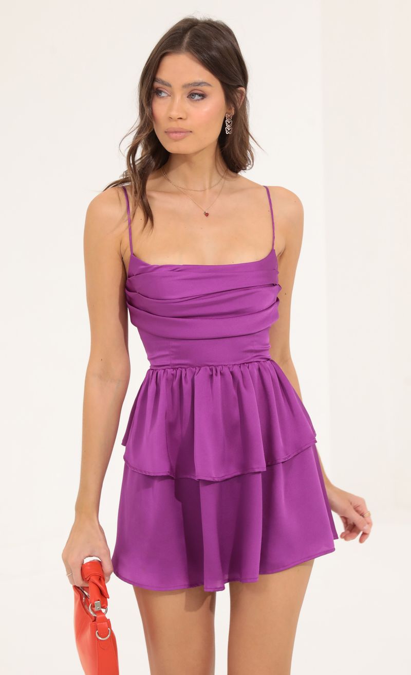 Picture Darby Crepe Ruffle Dress in Purple  . Source: https://media.lucyinthesky.com/data/Aug22/800xAUTO/022fc77e-7b1f-4d88-be2a-cbbd766a700c.jpg