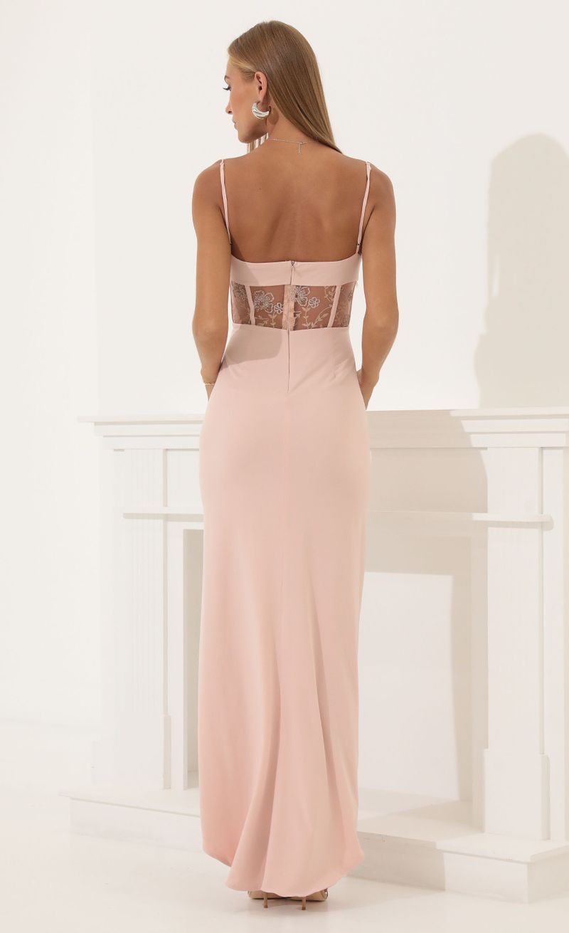 Picture Ainsley Glitter Mesh Cut Out Maxi Dress in Pink . Source: https://media.lucyinthesky.com/data/Aug22/800xAUTO/cb4063b7-1982-4cc7-8220-b109c3fd5d11.jpg