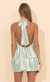 Picture thumb Tamera Satin Halter Neck Dress in Green. Source: https://media.lucyinthesky.com/data/Aug22_2/170xAUTO/1V9A5182.JPG