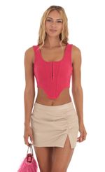 Circe Corset Top in Pink